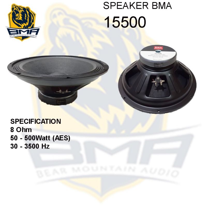 Speaker 15 inc BMA 15500 500watt