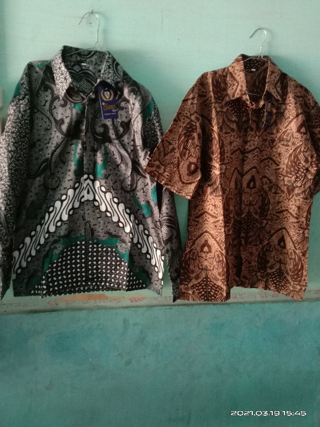 Hem Kemeja Batik Pria Lengan Pendek Slimfit Ory Batik Suffa