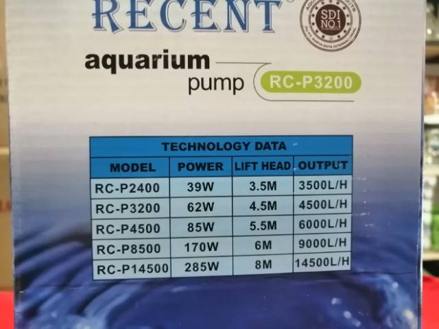 Pompa kolam air mancur RECENT RC P3200