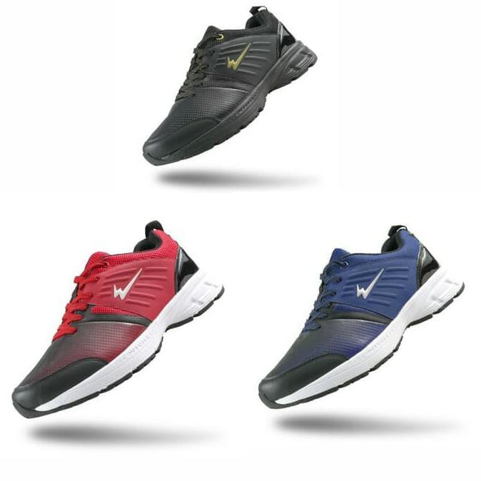 READY SEPATU FITNESS SEPATU OLAHRAGA~ SEPATU RUNNING EAGLE SKYHAWK ORIGINAL EAGLE SHOES - HITAM, 44