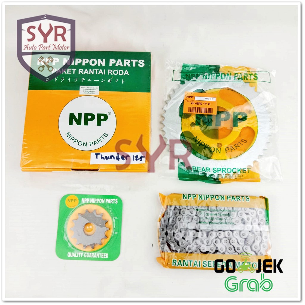 Gear Set Thunder 125 NPP BERGARANSI 100%