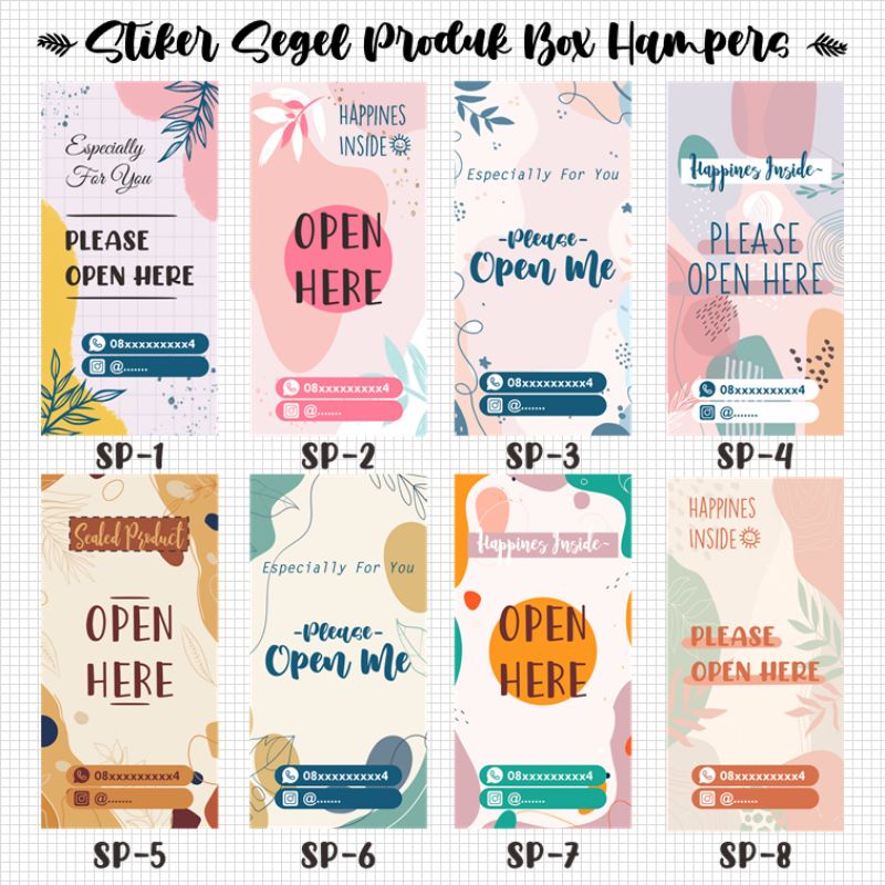 

Reunceum Mart Stiker Segel Produk Box Stiker Kemasan Stiker Hampers Murah