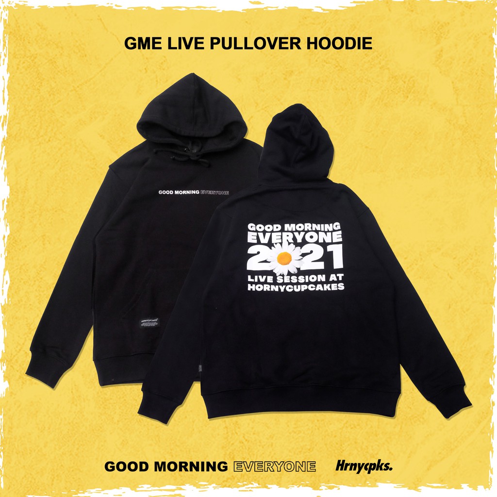 Hornycupcakes X Gme - Live Black Pull Over Hoodie