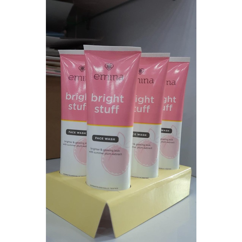 ✦SINAR✦ Emina Bright Stuff Series Bundling *6pcs - Face Wash 50ml - Face Toner 50ml