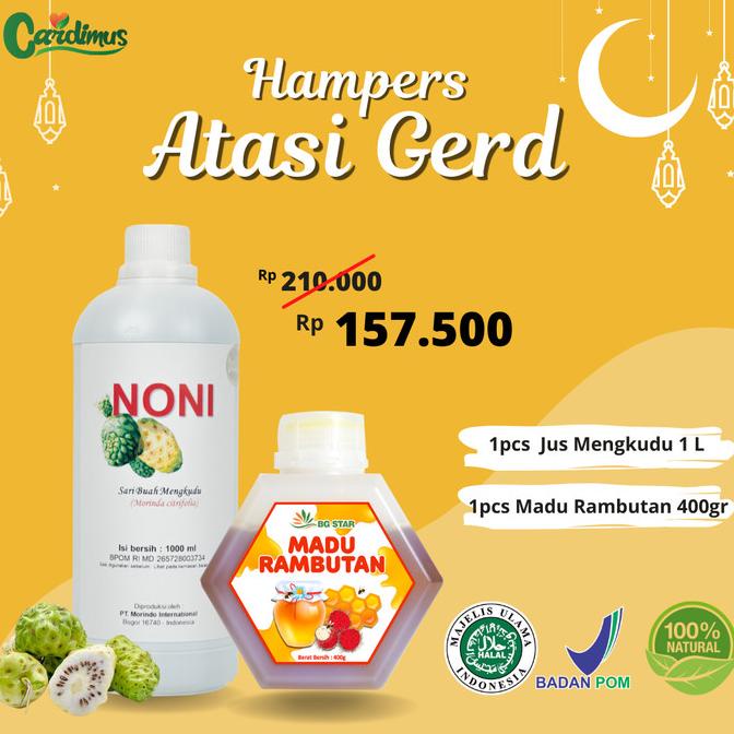 

Hampers Atasi Gerd (Single) / Paket Ramadhan Jus Mengkudu / Madu Murni Lapakjhugia