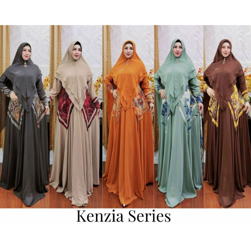 KENZIA SYARI By CUP IN DESIGN Original Gamis Syar'i Kekinian Terlaris Best seller bestseller