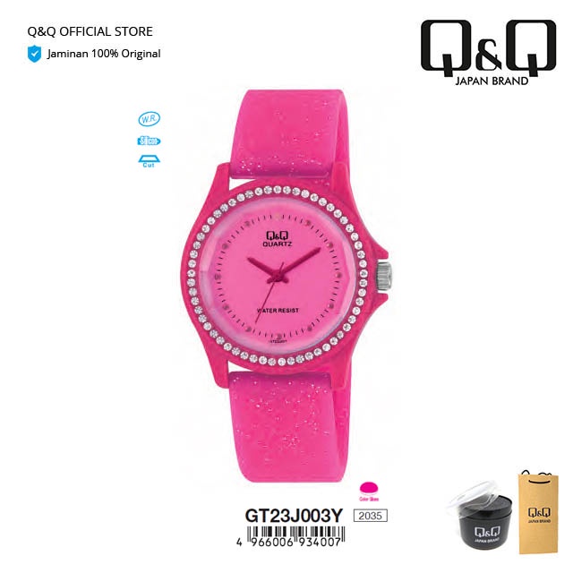 Q&Q QnQ QQ Original Jam Tangan Wanita Fashion Analog - GT23 GT23J Water Resist-2