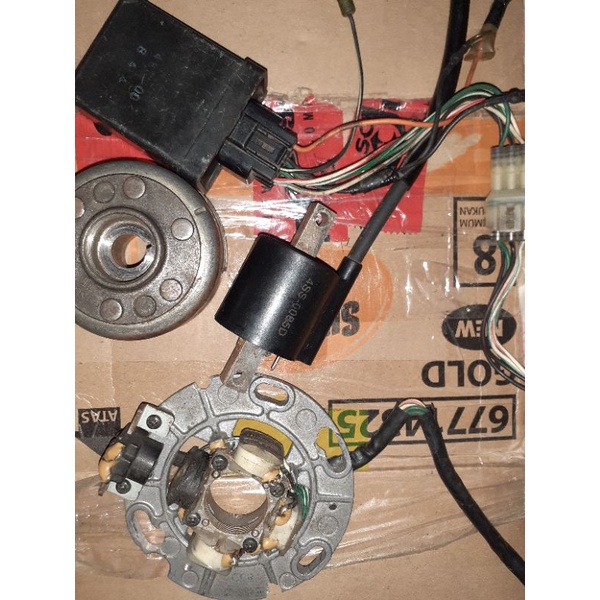 pengapian fullset yz 125 original 4ss copotan motor