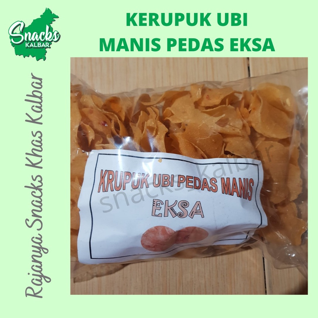 

Kerupuk Ubi Mentah Pedas Manis "Eksa" Khas Pontianak