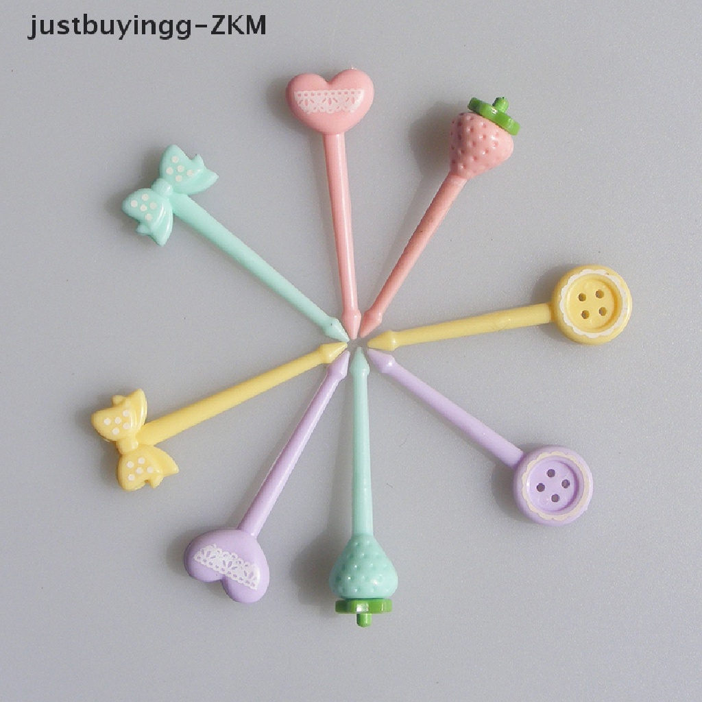 [justbuyingg] Cute Fruit Fork Mini Cartoon Children Snack Cake Dessert Pick Toothpick Bento [zkm]