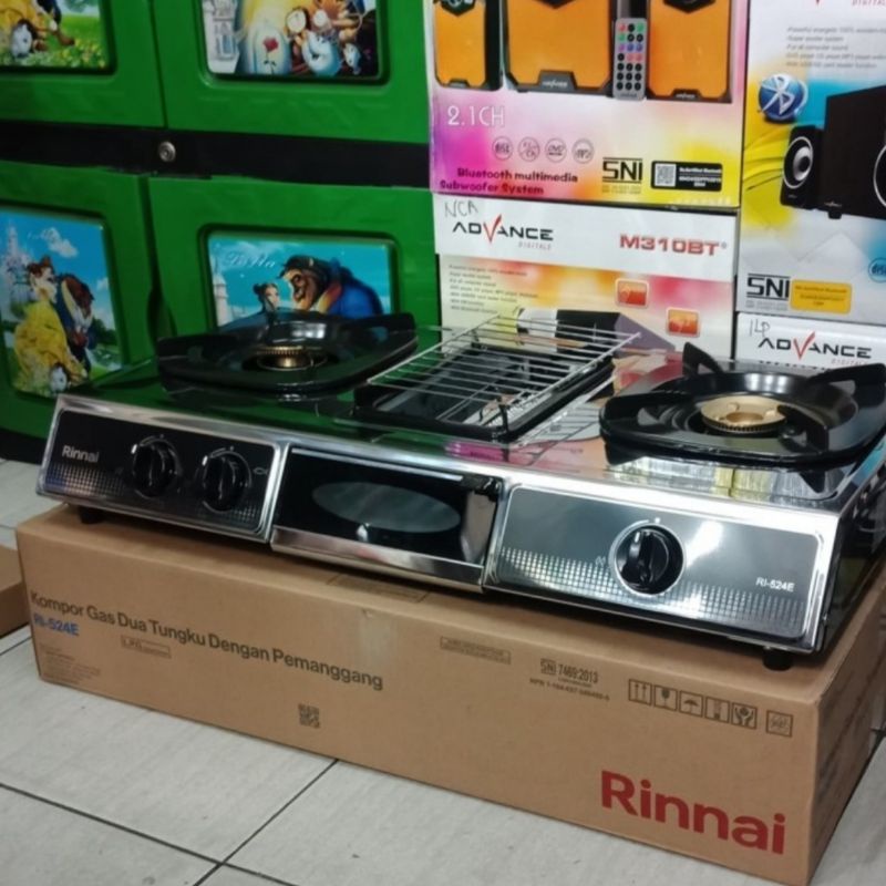 KOMPOR GAS RINNAI 3 TUNGKU RI 524 E / RI 524E