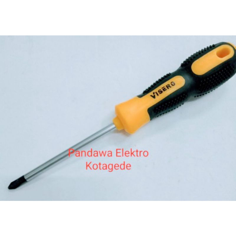 Drei Obeng Kembang (+) Bermaghnit Visero 6X100mm