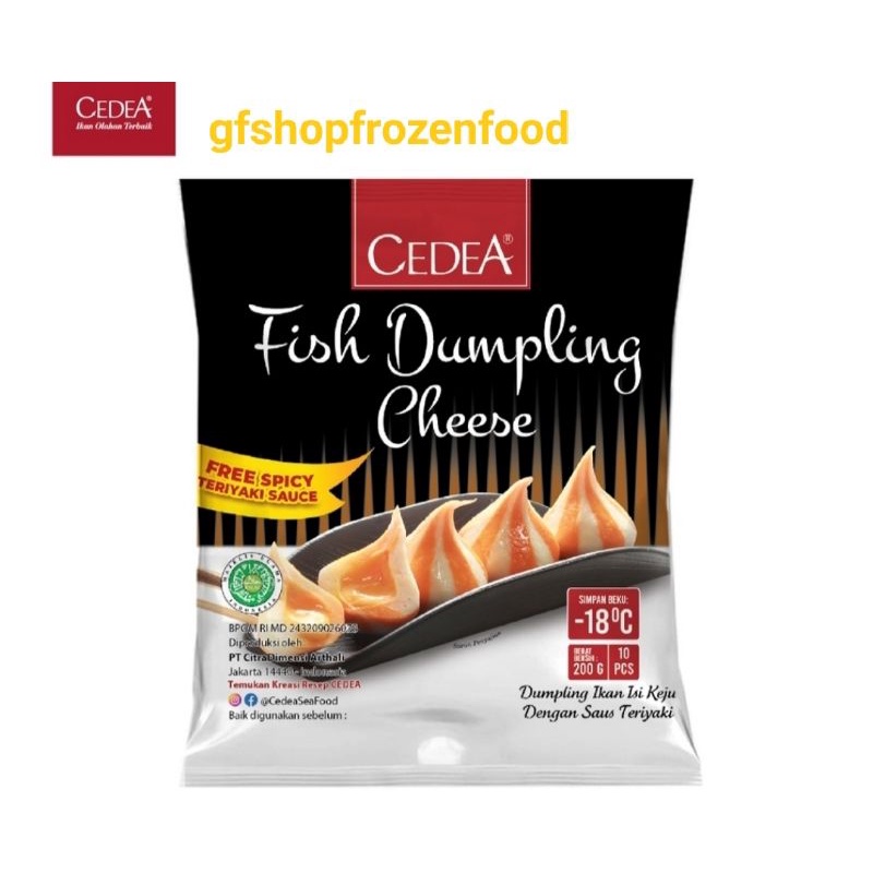 

Cedea Fish Dumpling Cheese 200Gr / Dumpling keju / Frozen Food