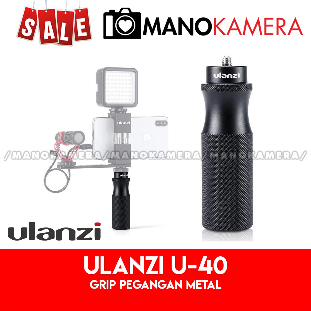 ULANZI U-40 Metal Hand Grip Handle Universal Vlog Smartphone Camera