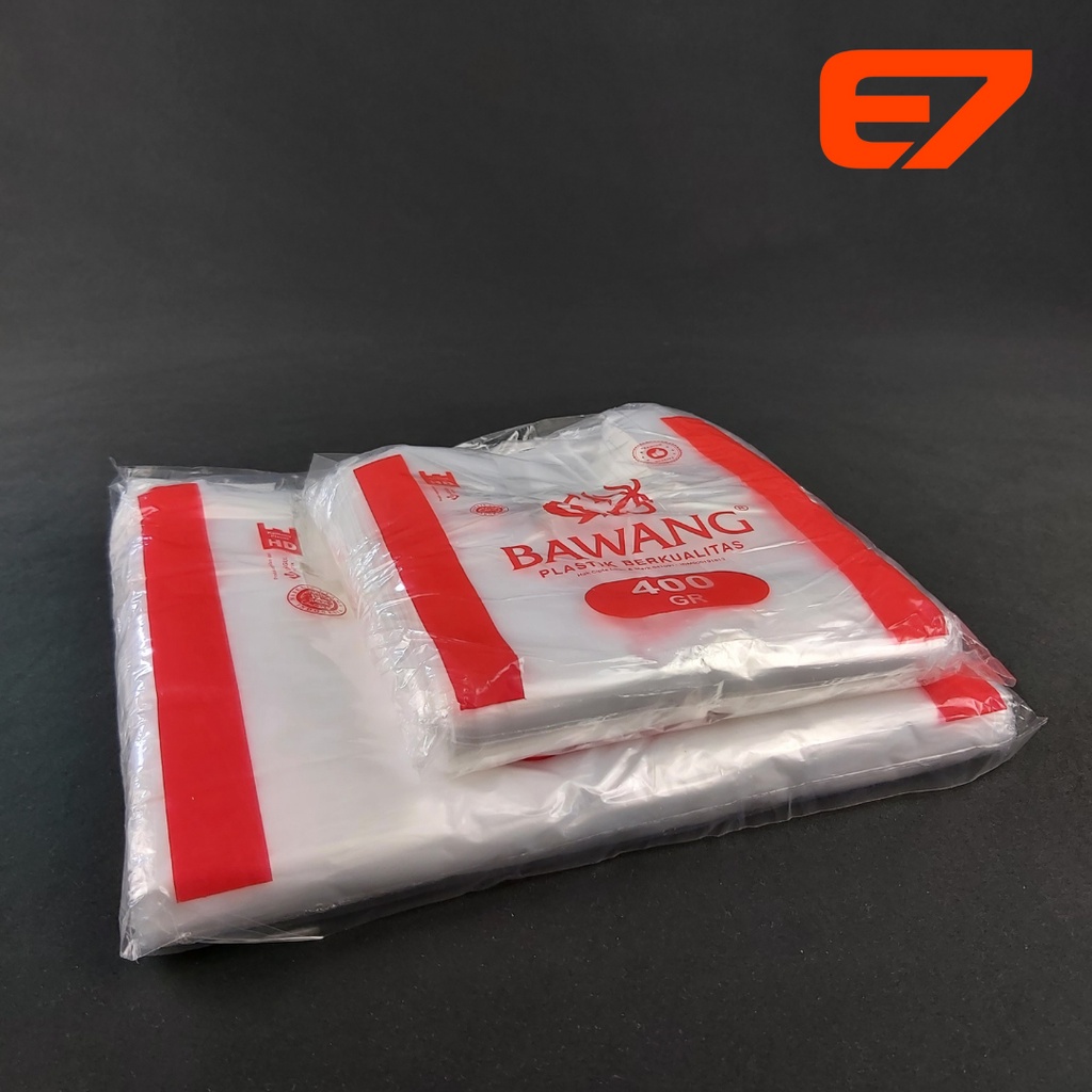 Kantong Plastik Kresek HD Bening Ukuran 14 dan 24 - isi 350gram