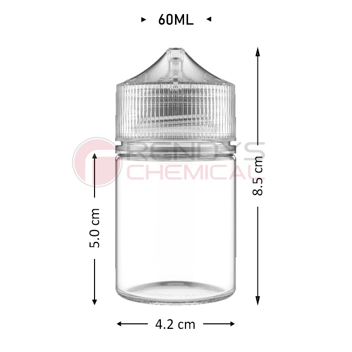 Botol Chubby Gorilla PET Stubby D-42mm 60ML for Liquid Childproof / Chubby Gorilla Bottle Bantet 60 ML