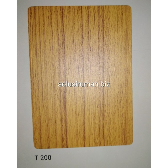 permeter PVC SHEET TACO MOTIF KAYU MUDA tebal 03 HPL L125CM lentur rol