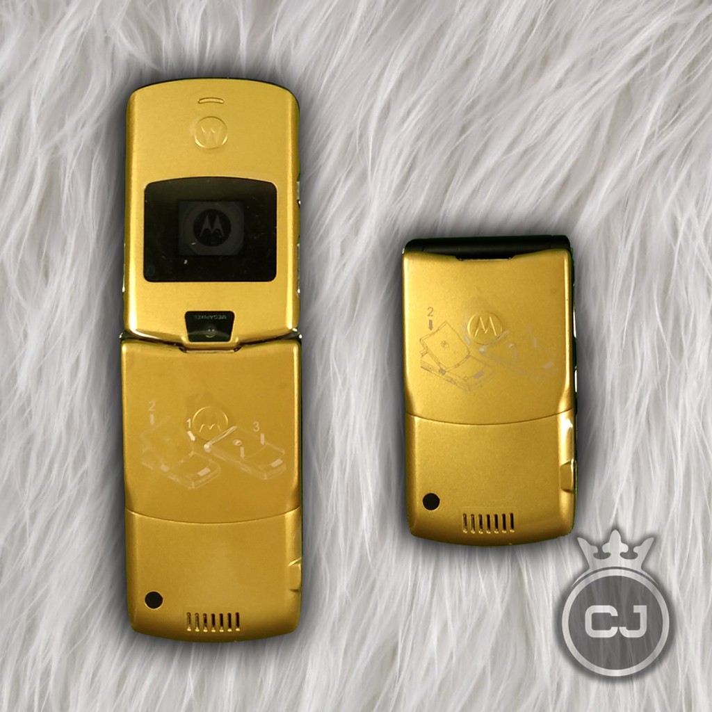 HP Motorola V3 GOLD edition - HP Langka - HP lipat legendaris Motorola-2