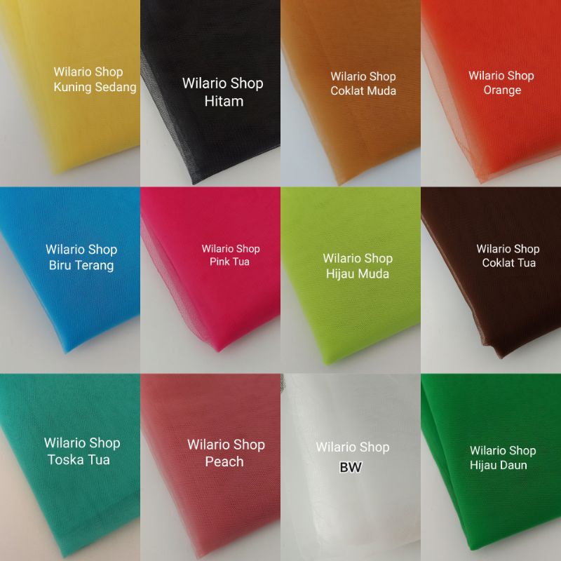 KAIN TILE KAKU SEDANG | KAIN TULLE | KAIN TULE POLOS SOUVENIR HAMPERS KAKU SEDANG