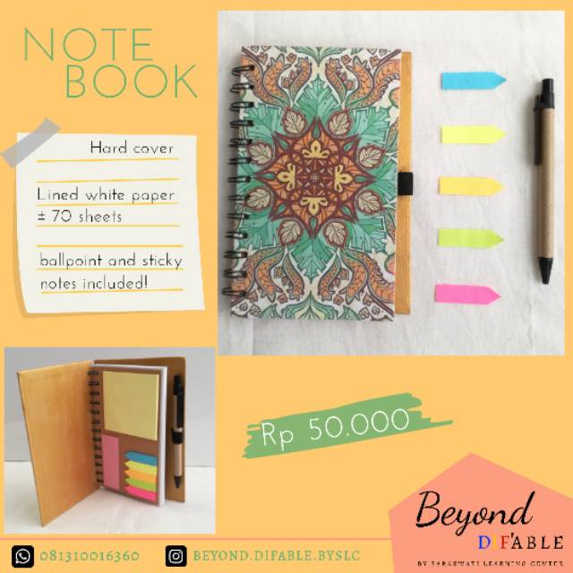 

Notebook batik buku batik DIY diari motif batik handmade