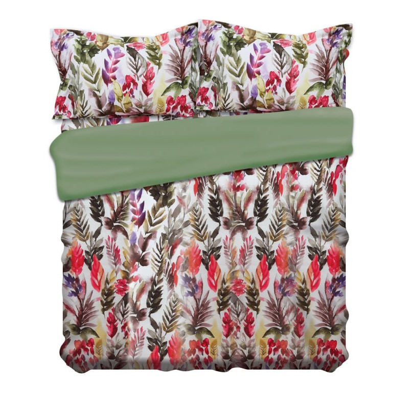 Sprei Elegance Cashmeera Lexie Green - Pink / Sprei Elegance Motif Hijau - Pink