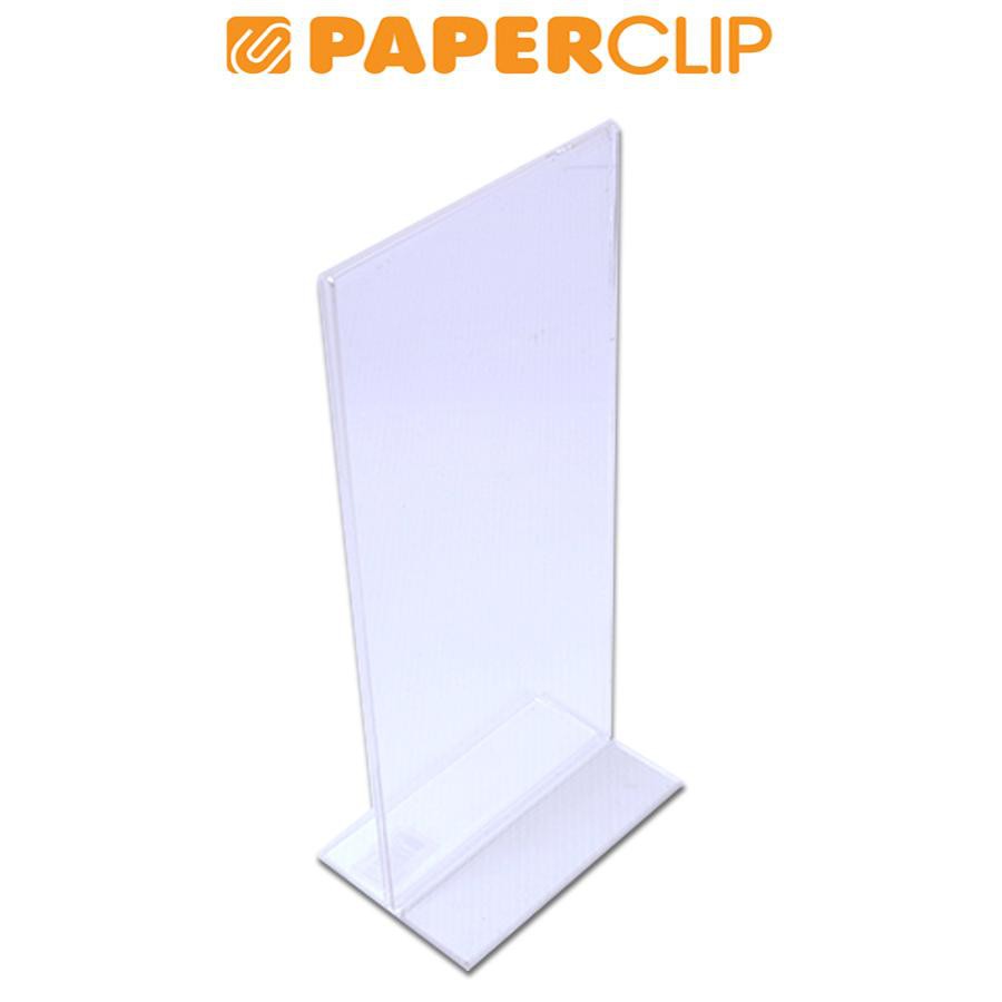 

ACRYLIC HOLDER / AKRILIK BROSUR SIGN HOLDER TABLE 10.5 X 23 DOUBLE