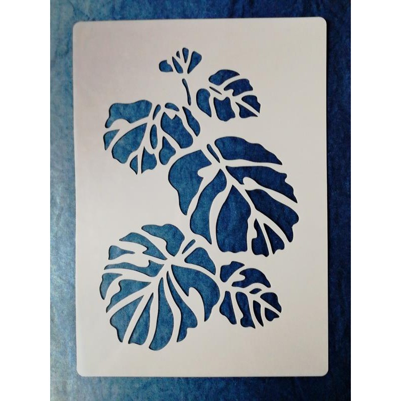  Lukisan  Dari Cetakan  Daun