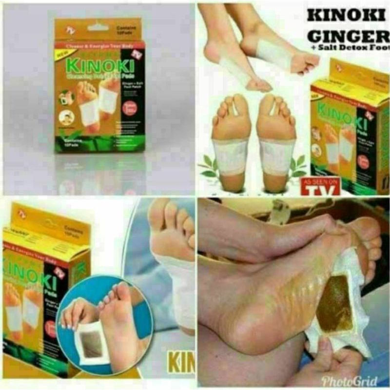 KINOKI GOLD 1box 10pcs Jamu Koyo koyok kaki detok penyakit penghilang racun dalam tubuh penghalus kulit