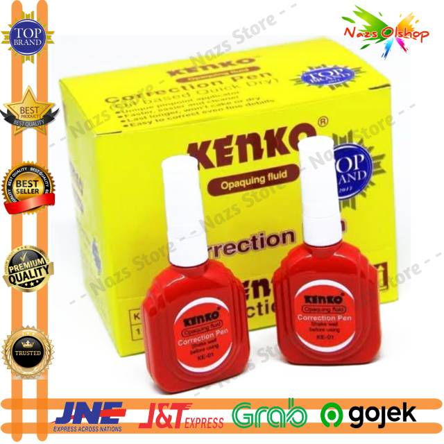 

Tipe X Tip Ex kenko Merah KE-01 - Penghapus pulpen
