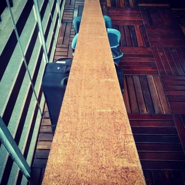 Papan Pagar GRC Motif Kayu Wood Plank Lis Plank 20x100 cm (KODE 5856)