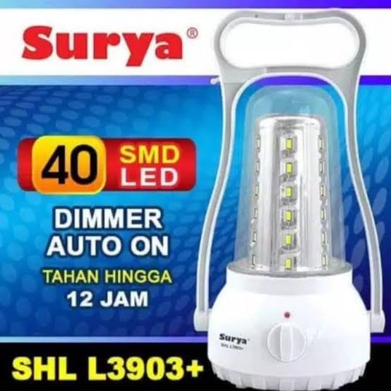 LAMPU DARURAT LED , LAMPU EMERGENCY SURYA , SHL L3903 , EMERGENCY LAMP,  SURYA SHL L3903 , RECHARGEA