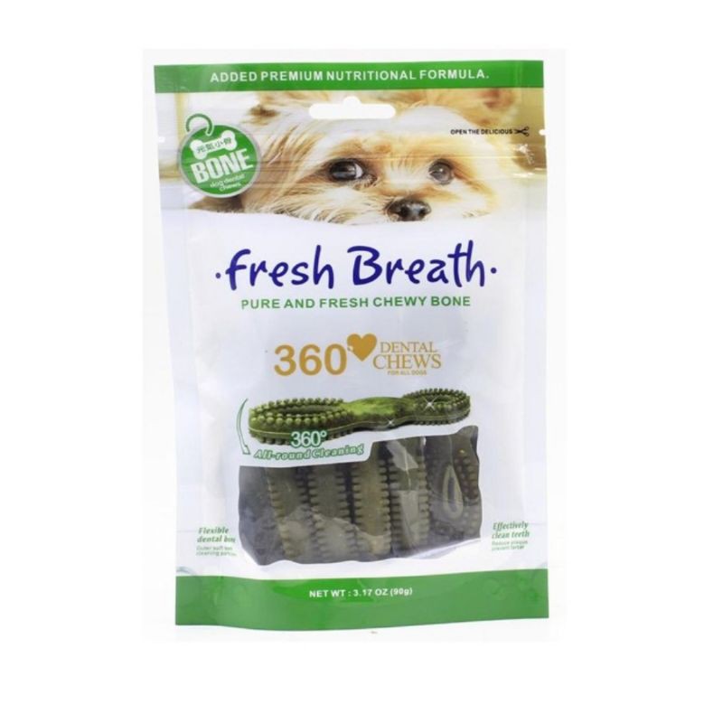 Dog Dental Chews Fresh Breath 90gr - Dog Snack Cemilan Anjing