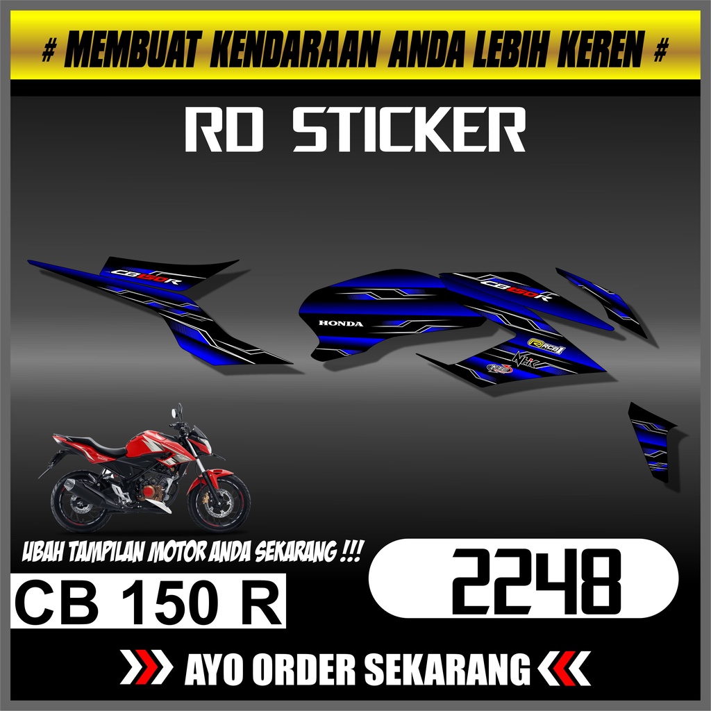 Striping CB 150 R FACELIFT 2016-2018 Striping CB 150 R FACELIFT Decal Motor CB 150 R FACELIFT stripi