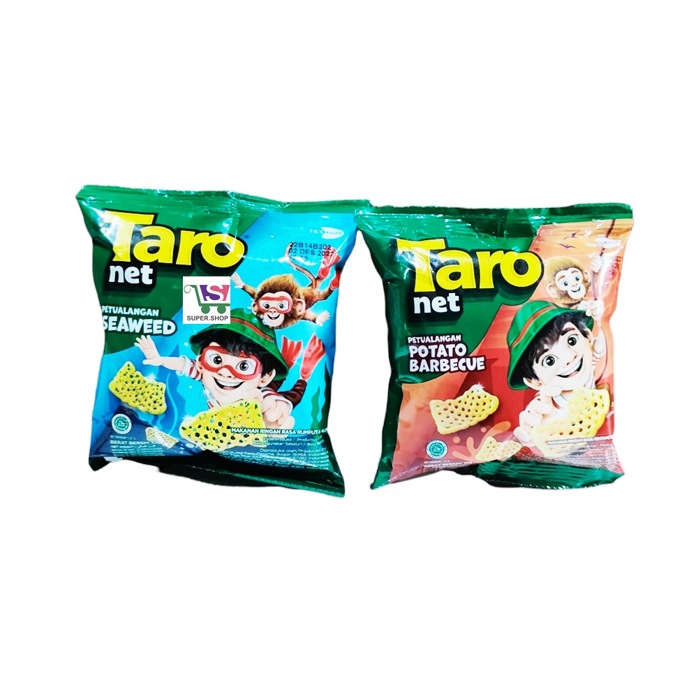 TARO Net Potato BBQ / Seaweed Chiki 8 Gram