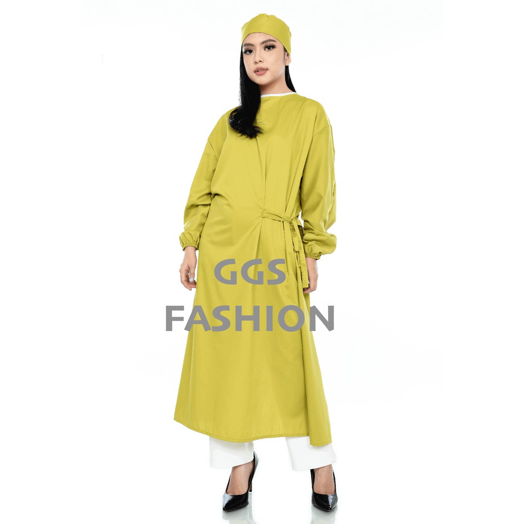 TFA APD Gown - APD Medis - Baju APD Medis - Gown Medis - Jubah Kain katun Surgical Gown Toyobo Lemon