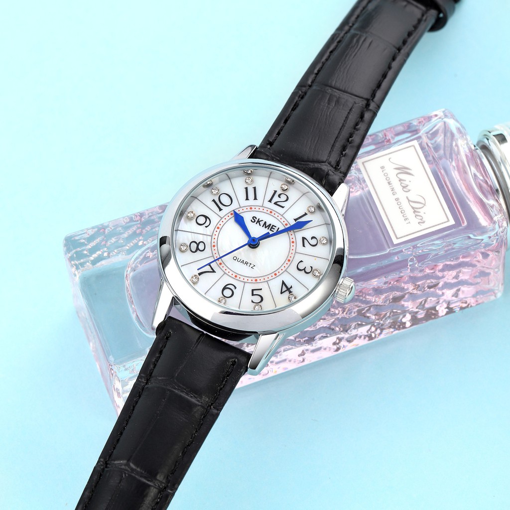 SKMEI 1823 Jam Tangan Wanita Analog Tali Kulit WATCHKITE WKOS