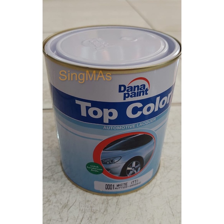 Cat Mobil Duco TOP COLOR 222-0001 White (TT) 1Kg Besi, Pagar, Kayu Putih