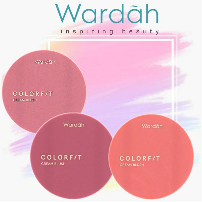 Wardah ColorFit Cream Blush 3Gr ~ ORIGINAL 100%