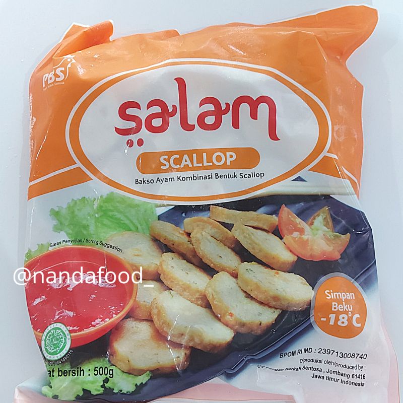 Jual SCALLOP AYAM / SCALLOP AYAM SALAM/ FROZEN FOOD SCALLOP AYAM SALAM