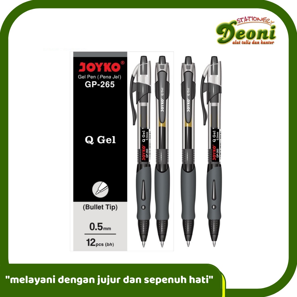 

JOYKO GP-265 Gel Pen / Pulpen / Pena / Q Gel 0,5mm