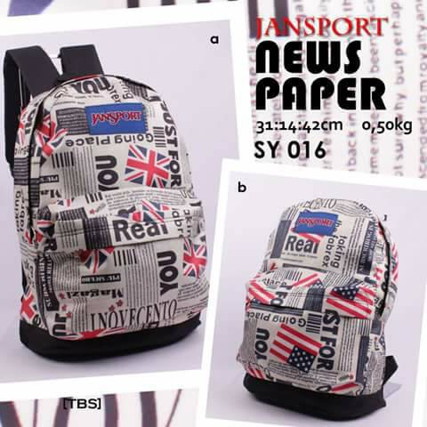 

Jansport Motif ~ News Paper USA