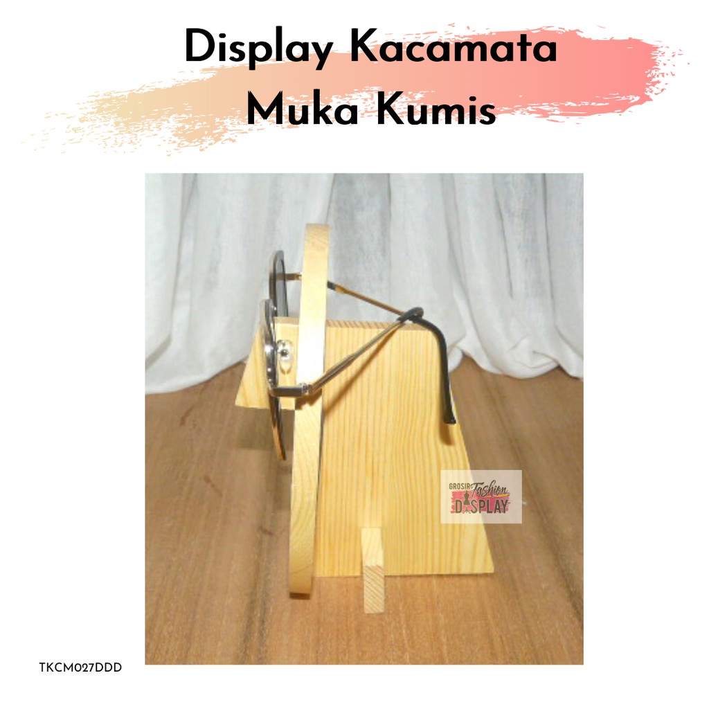 Display Kacamata Cowok Rak Kayu Stand Tempat Pajangan Kacamata Home Dekorasi Dekor DIY(BH)