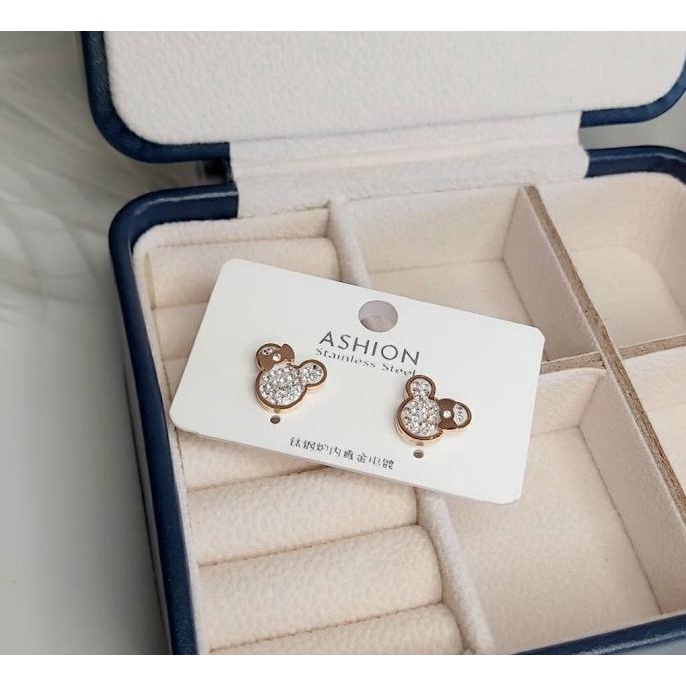 SALE Anting Tusuk Anak MICKEY MIKI Asli Titanium Anti Luntur Anti Karat