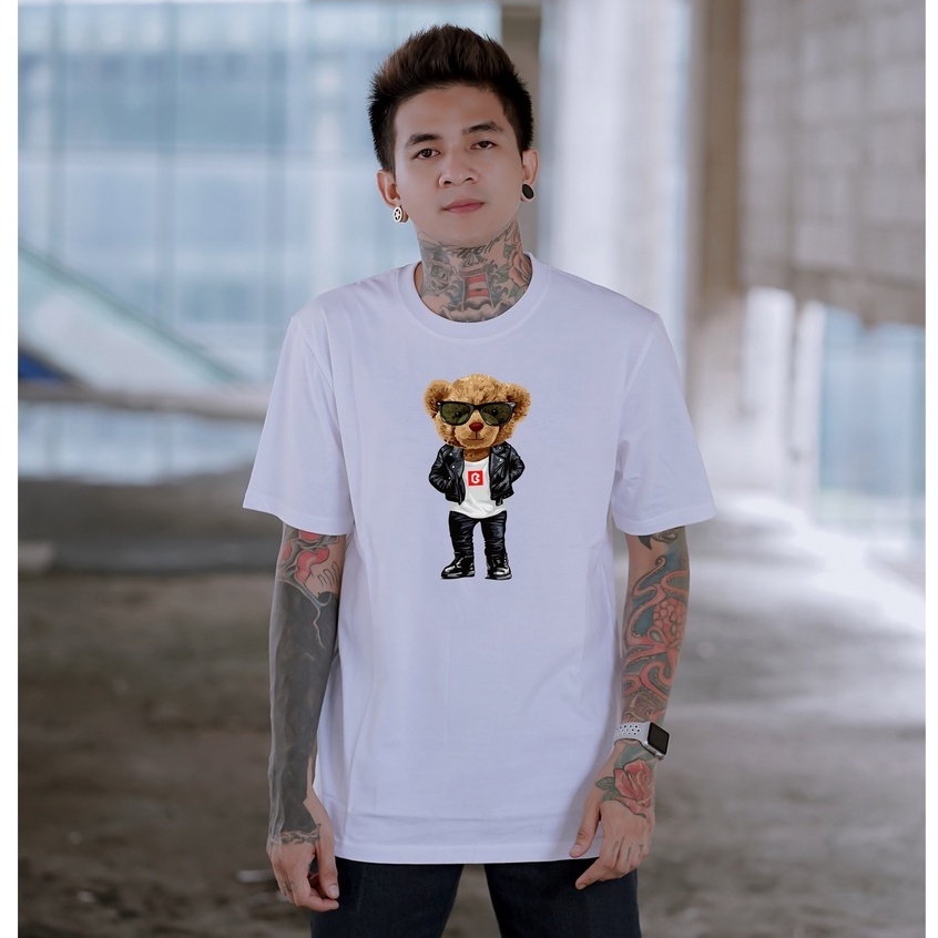 BRIGO Kaos Lengan Pendek Bear Metal II Kaos Distro BRIGO Beruang metal II Kaos Katun Combed M-XL ( Pria &amp; Wanita )