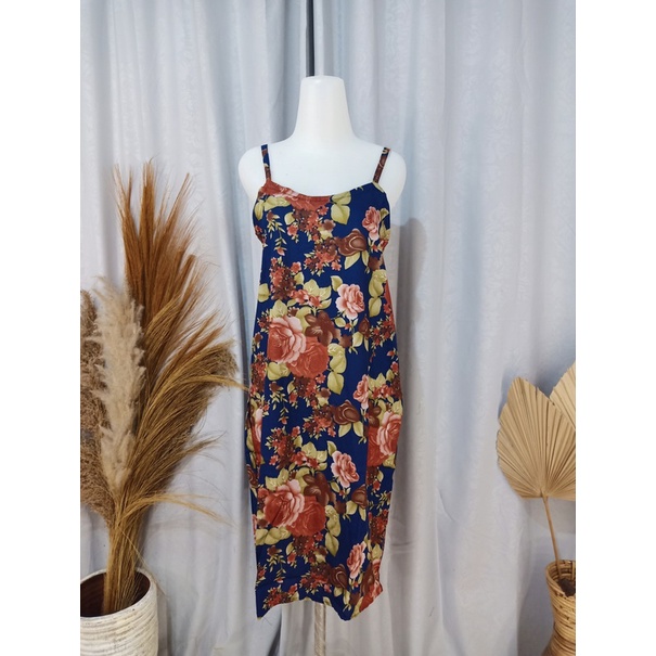 DASTER NARINI TANGGUNG TALI SATU ANEKA MOTIF-Mawar Navy