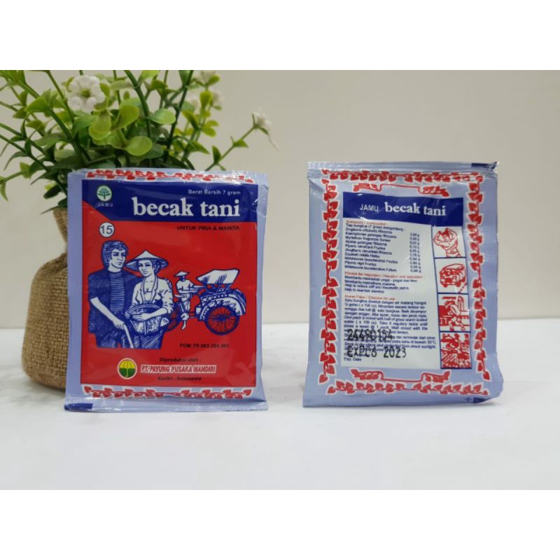 Jamu Becak Tani - Payung Pusaka ( isi 25 Sachet)