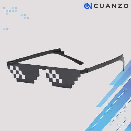 Kacamata Model Pixel Minecraft Mosaics Thug Life / Kacamata Anak Laki Laki Perempuan Minecraft Lensa UV Protection / Kacamata Mainan anak Model Pixel Anti Silau Bagus Berkualitas / Kacamata Tiktok Minecraft Pixel Model Terbaru Zero Plastik Hitam Murah Ori