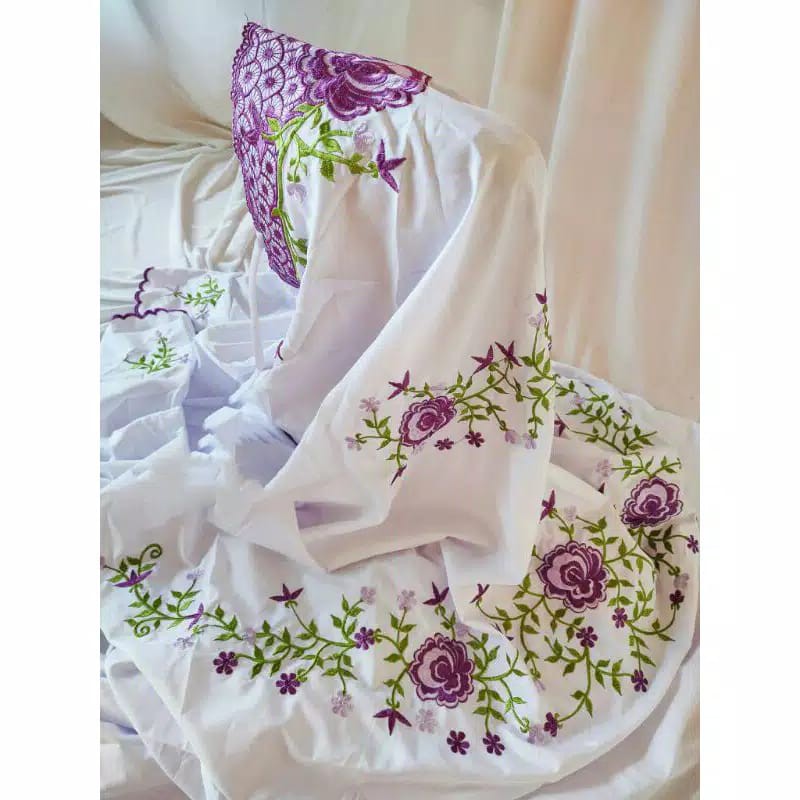 Mukena Terusan Dewasa Polino Lajuran Dewasa Semi Sutra mukenah Langsungan Dewasa Rukuh Terusan