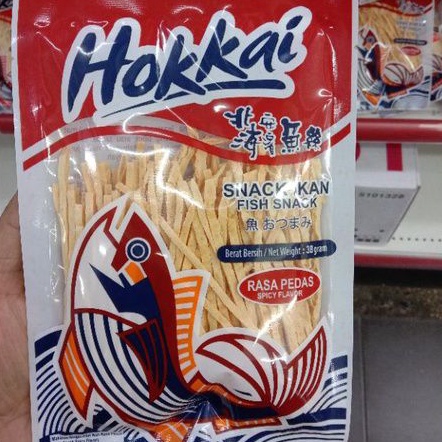 

Hokkai Fish Snack Spicy Flavor 38gram*