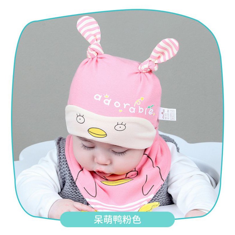 TOPI DAN BIB SET BAYI IMPORT